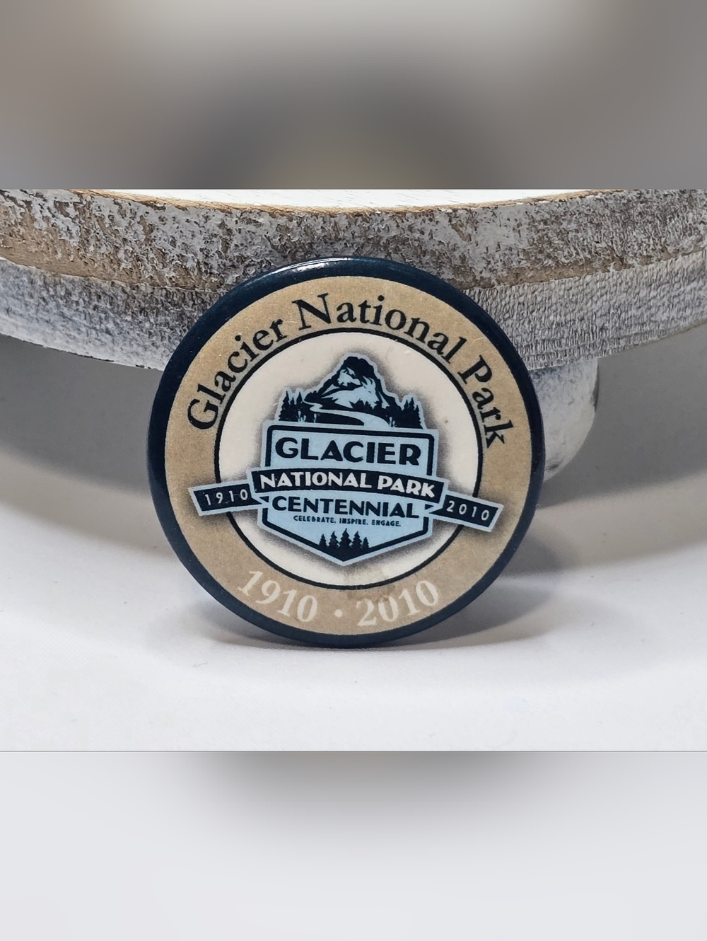 Glacier National Park Centennial 1910-2010 Pinback Button Pin [ Read Details ]